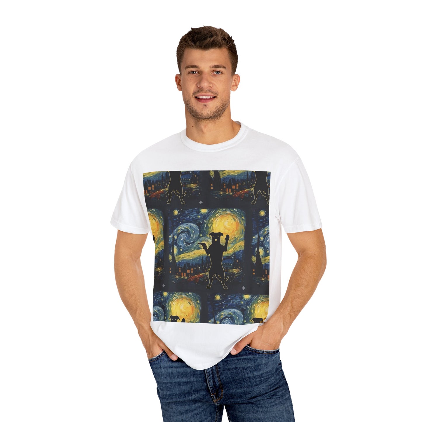 Galactic Dance Unisex T-Shirt | Fun Space Art Shirt, Casual Wear, Gift for Astronomers, Star Lovers, Unique Graphic Tee