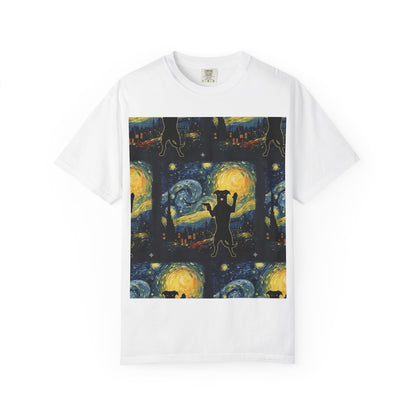 Galactic Dance Unisex T-Shirt | Fun Space Art Shirt, Casual Wear, Gift for Astronomers, Star Lovers, Unique Graphic Tee